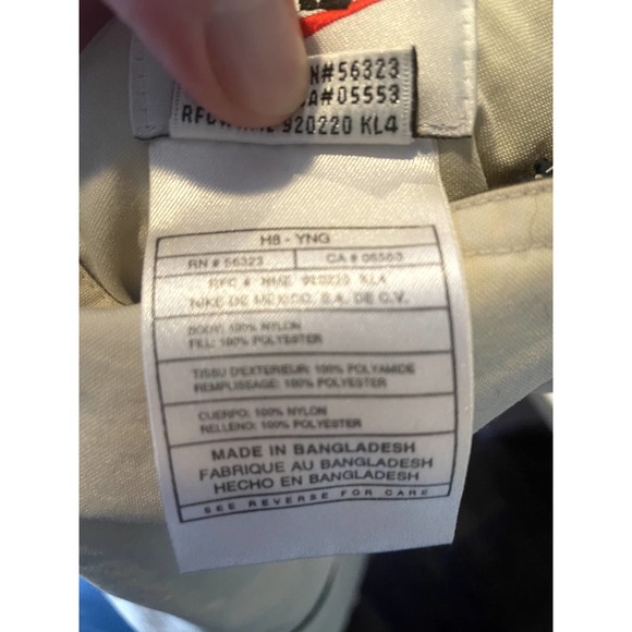 NIKE Vintage Reversible Quilted Vest in White/Orange in Men's Size Medium - Picture 16 of 16